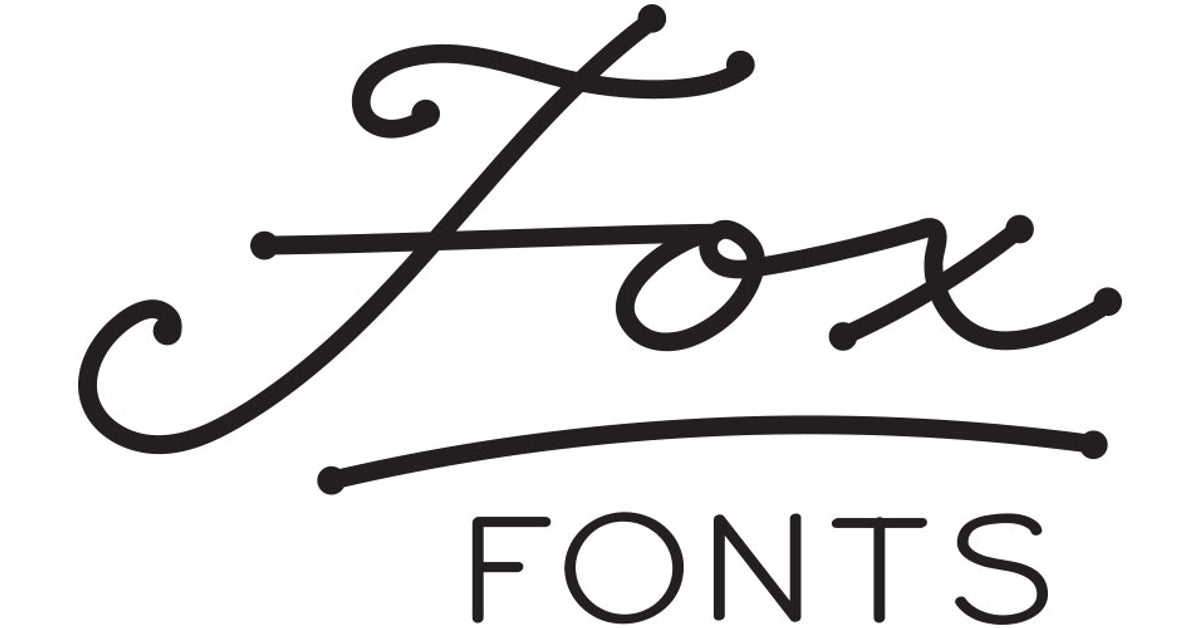Fox Fonts - what a clever letter